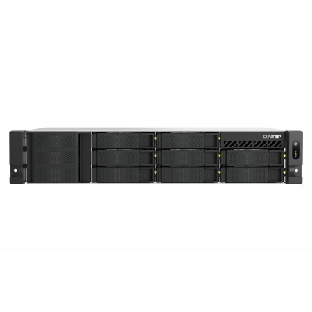 QNAP TS-855EU-8G servidor NAS e de armazenamento Rack (2U) Intel Atom® C5125 8 GB DDR4 0 TB QuTS hero Preto