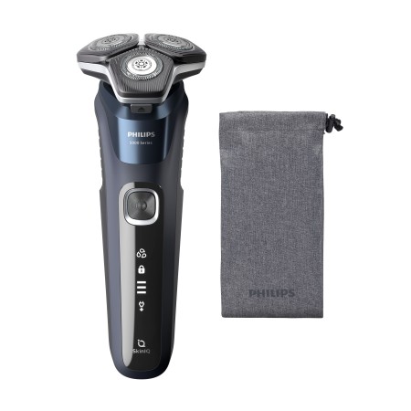 Philips SHAVER Series 5000 S5885 10 rasoio elettrico Rotazione Trimmer Nero, Blu