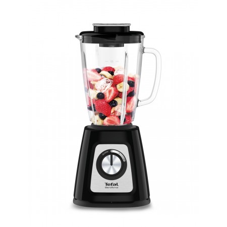 Tefal BlendForce II BL4358 blender 1.25 L Tabletop blender 800 W Black, Brushed steel