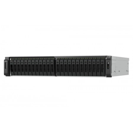 QNAP TS-H3077AFU-R5-32G servidor NAS e de armazenamento Rack (2U) AMD Ryzen™ 5 32 GB DDR5 0 TB QuTS hero Preto, Metálico