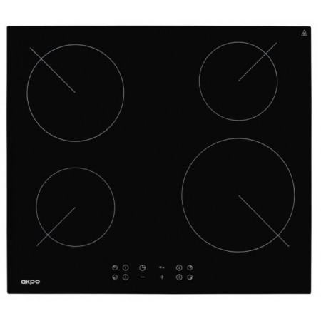 Ceramic hob Akpo PKA 58008/2 black 4 zone(s)