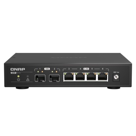 QNAP QSW-2104-2S switch de rede Não-gerido 2.5G Ethernet Preto