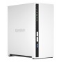 QNAP TS-233 servidor NAS e de armazenamento Tower ARM Cortex-A55 2 GB 0 TB QNAP QTS Branco