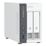 QNAP TS-216G server NAS e di archiviazione Tower Cortex-A Cortex-A55 4 GB HDD Bianco