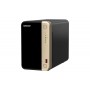 QNAP TS-264 NAS Tower Intel® Celeron® N5095 8 GB 0 TB QNAP QTS Preto, Dourado