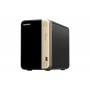 QNAP TS-264 NAS Tower Intel® Celeron® N5095 8 GB 0 TB QNAP QTS Preto, Dourado