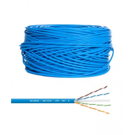 Vultech SC13910-305 cabo de rede Azul 305 m Cat6 U UTP (UTP)