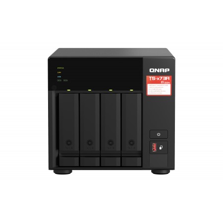 QNAP TS-473A NAS Tower Ryzen Embedded V1500B 8 GB DDR4 0 TB QNAP Turbo System Preto