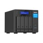 QNAP TVS-H474 NAS Tower Intel® Pentium® G7400 8 GB DDR4 0 TB QuTS hero Preto