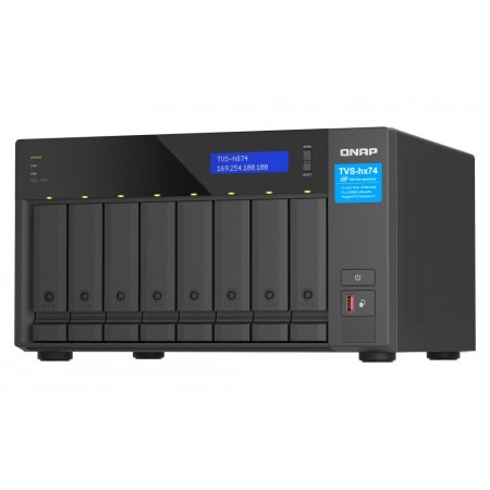 QNAP TVS-h874X NAS Tower Intel® Core™ i9 64 GB DDR4 0 TB QuTS hero Preto