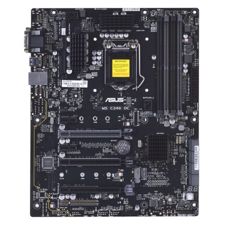 Plyta Serwerowa ASUS WS C246DC Socket 1151 Xeon E-2100, C246, 4DIMM, 4PCIe, 8SATA, 1M22(22210), 1 x Intel® I219-LM GbE, ATX