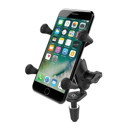 RAM Mounts X-Grip Phone Holder with Motorcycle Fork Stem Base