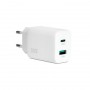 Adaptador de carregador universal Vultech CC-233PDCUGWH 1 porta tipo C + 1 porta USB PD33 QC 3.0 GaN 33W PPS tamanho compacto b