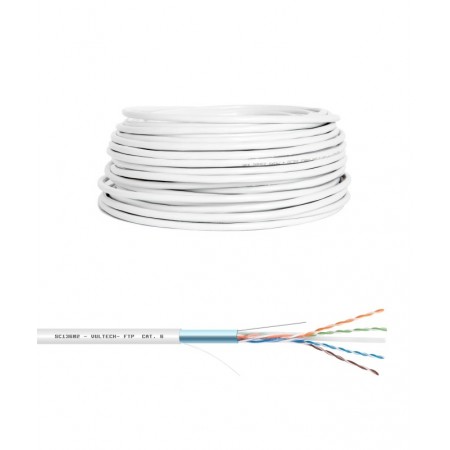 Vultech SC13602-50 cabo de rede Branco 50 m Cat6 F UTP (FTP)