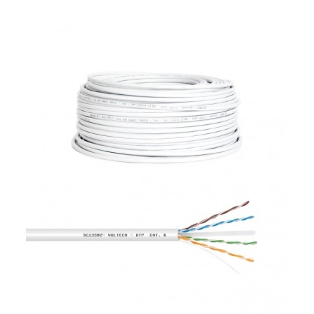 Vultech SC13502-50 cabo de rede Branco 50 m Cat6 U UTP (UTP)