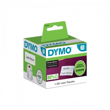 DYMO Small Name Badge Labels- 41 x 89 mm - S0722560