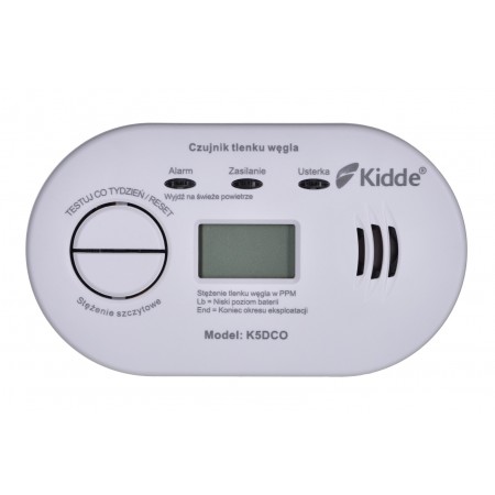 K5DCO KIDDE CARBON MONOXIDE AND CARBON MONOXIDE DETECTOR