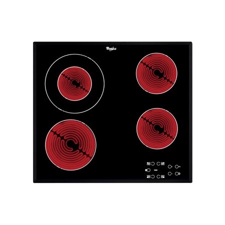 Whirlpool AKT 8130 BA hob Black Built-in Ceramic 4 zone(s)