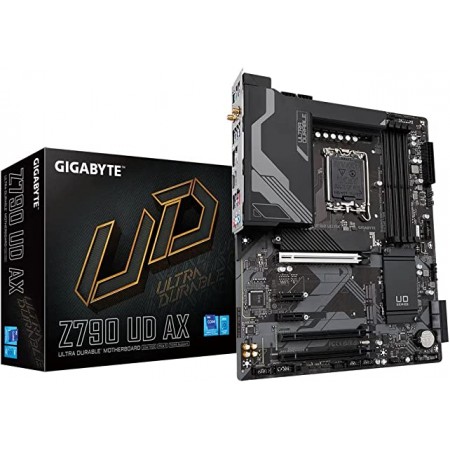 GIGABYTE Z790 UD AX Motherboard - Supports Intel Core 14th CPUs, 16*+1+1 Phases Digital VRM, up to 7600MHz DDR5 (OC), 3xPCIe 4.