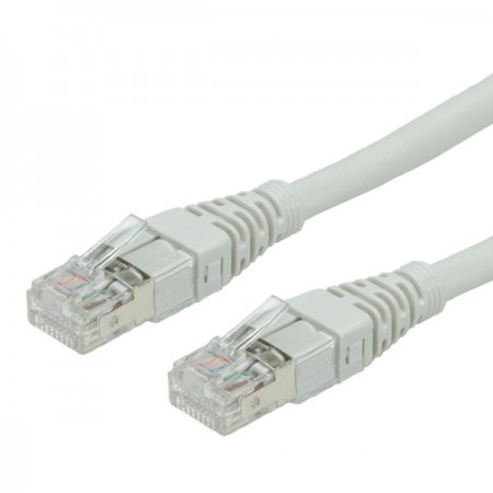 ROLINE S/FTP Patch Cord Cat.6a, Component Level, LSOH, grey 1m