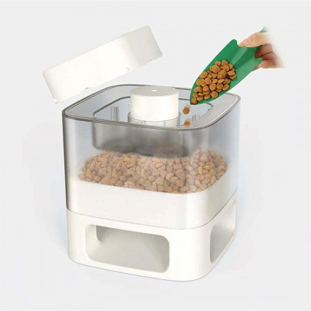 DOGGY VILLAGE Pet Auto-Buffet MT7130W white - mechanical dispenser for dry food