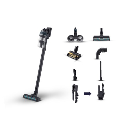 Samsung VS20C852FTB Aspirador vertical 2 em 1 Bateria Seco Sem bolsa 580 W Preto, Azul