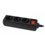 Gembird EG-PSU3F-01 surge protector Black 3 AC outlet(s) 230 V 0.6 m