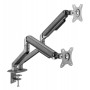 Gembird MA-DA2-05 monitor mount / stand 81.3 cm (32") Grey Desk