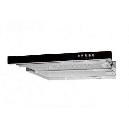 Akpo WK-7 Light Glass 50 Under-cabinet cooker hood Inox, Black