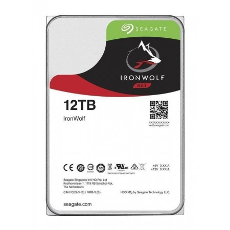 Seagate NAS HDD IronWolf unidade de disco rígido 12 TB 7200 RPM 256 MB 3.5" Serial ATA III