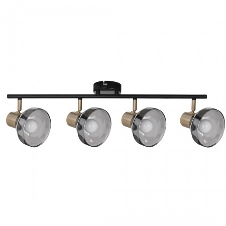 Activejet LISA double black and gold ceiling wall light strip E14 wall lamp for living room