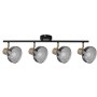 Activejet LISA double black and gold ceiling wall light strip E14 wall lamp for living room