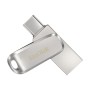 SanDisk Ultra Dual Drive Luxe USB flash drive 128 GB 3.2 Gen 1 (3.1 Gen 1) Stainless steel