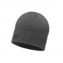 BUFF MERINO LIGHTWEIGHT BEANIE SOLID GREY onesize cap Standard