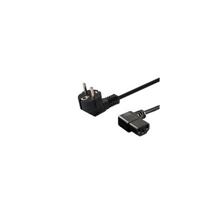 SAVIO Power cable Schuko (M) angled – IEC C13, 1.2 m CL-115