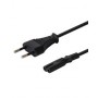 Savio CL-100 power cable Black 1.8 m IEC Type E (3.4 mm, 3.1 mm) IEC C7