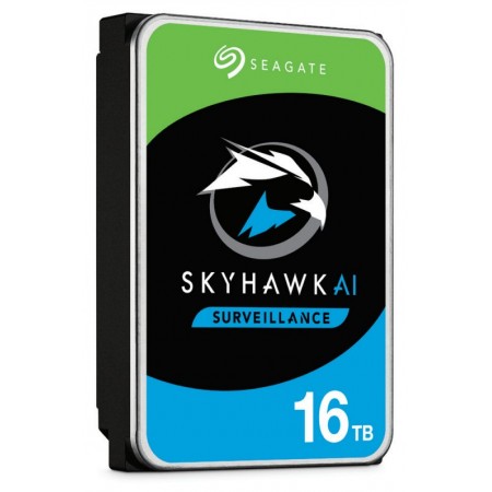 Seagate Surveillance HDD SkyHawk AI unidade de disco rígido 16 TB 7200 RPM 256 MB 3.5" Serial ATA III