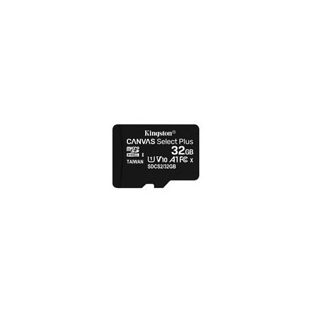 Kingston Technology 32GB micSDHC Canvas Select Plus 100R A1 C10 Card + ADP