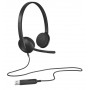 Logitech H340 USB Computer Headset Wired Head-band Office/Call center USB Type-A Black