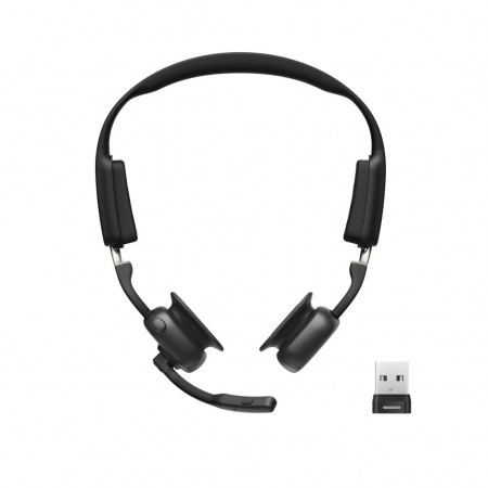 SHOKZ C610-AA-BK auscultador Auscultadores Sem fios Gancho de orelha Escritório Call center USB Type-A Bluetooth Preto