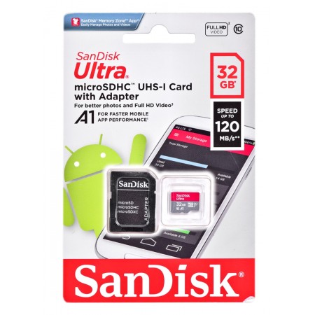 Sandisk SDSQUAR-032G-GN6MN memory card 32 GB MicroSDHC Class 10 UHS-I