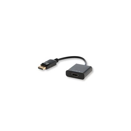 Savio CL-55 video cable adapter 0.2 m DisplayPort HDMI Type A (Standard) Black