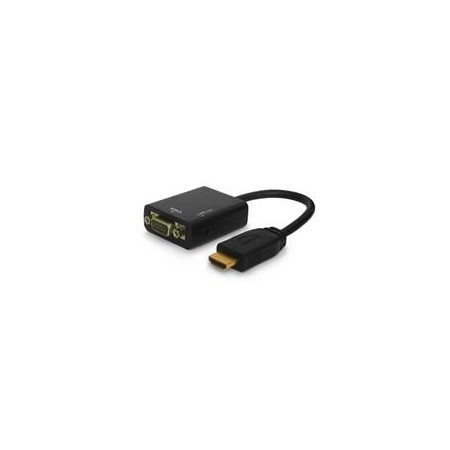 Savio CL-23 video cable adapter 0.5 m VGA (D-Sub) HDMI Type A (Standard) Black