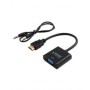 SAVIO HDMI (M) – VGA (F) Adapter with audio CL-23/B Black