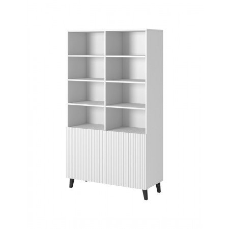 Shelving unit PAFOS 100x40x176.5 cm white matt