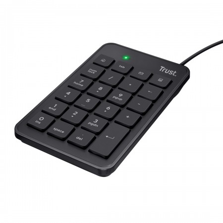 Trust 22221 numeric keypad Laptop/PC USB Black