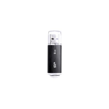 SILICON POWER Ultima U02 Pendrive USB flash drive 8 GB USB 2.0 (SP008GBUF2U02V1K) Black