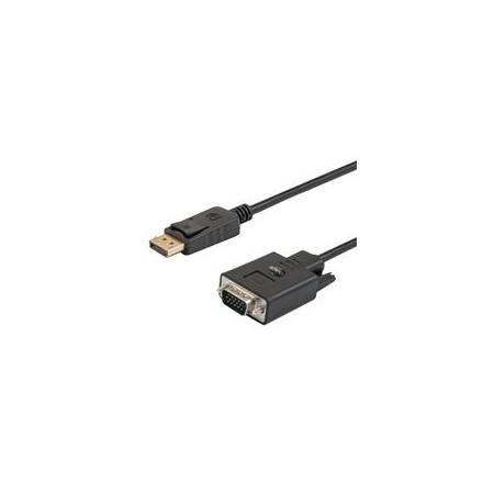 SAVIO DisplayPort (M) – VGA (M) Cable 1.8m CL-92 1.8m VGA (D-Sub) Black