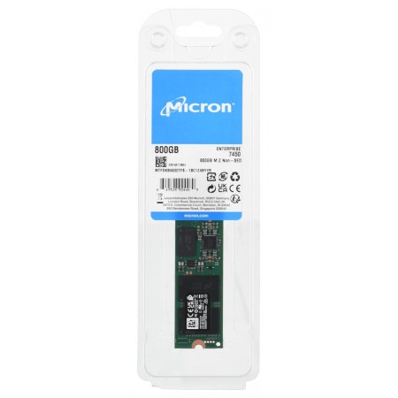 SSD Micron 7450 MAX 800GB M.2 (22x80) NVMe PCI 4.0 MTFDKBA800TFS-1BC1ZABYYR (DWPD 3)