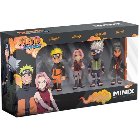 Set of 4 Naruto Shippuden Minix 7cm figures